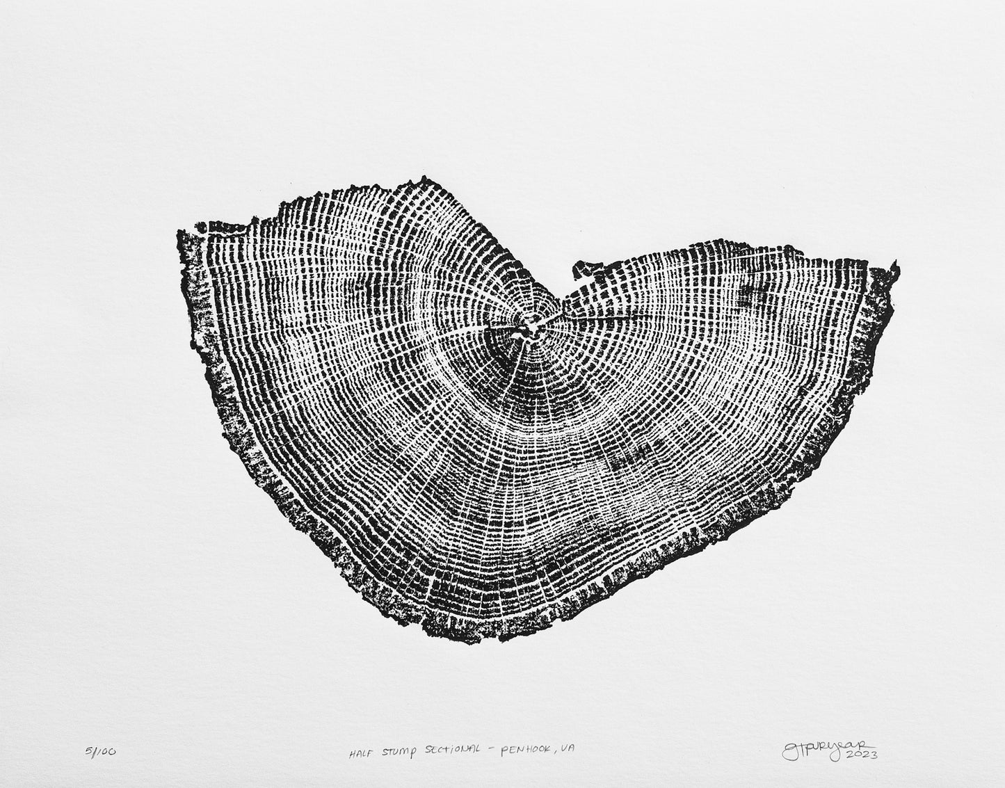 Seccional de medio tocón