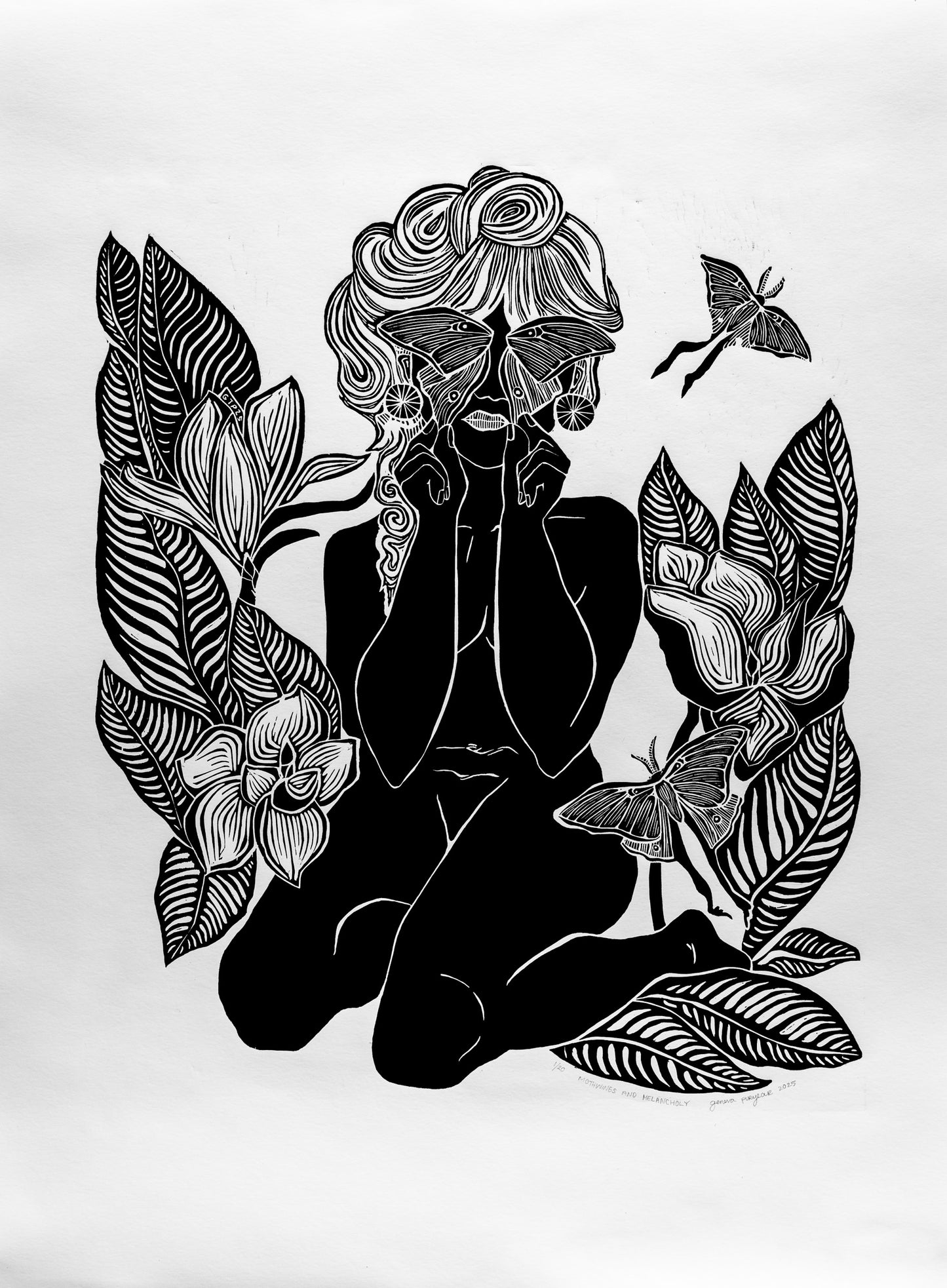 Moth Wings and Melancholy | Black & White Edition
