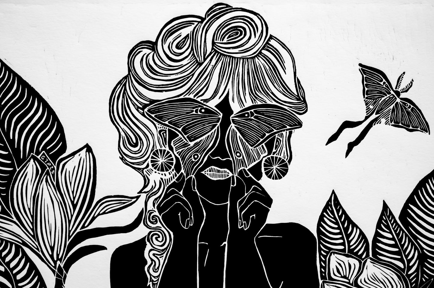 Moth Wings and Melancholy | Black & White Edition