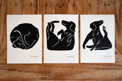 Yoga Dog Print Series