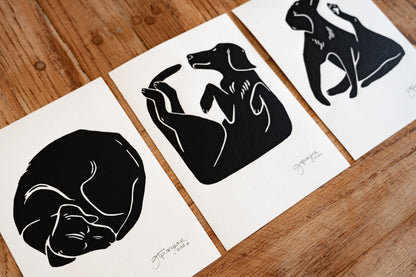 Yoga Dog Print Series