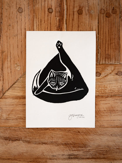 Yoga Cat Print Series